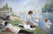 Georges Seurat batbers at asnieres Germany oil painting artist